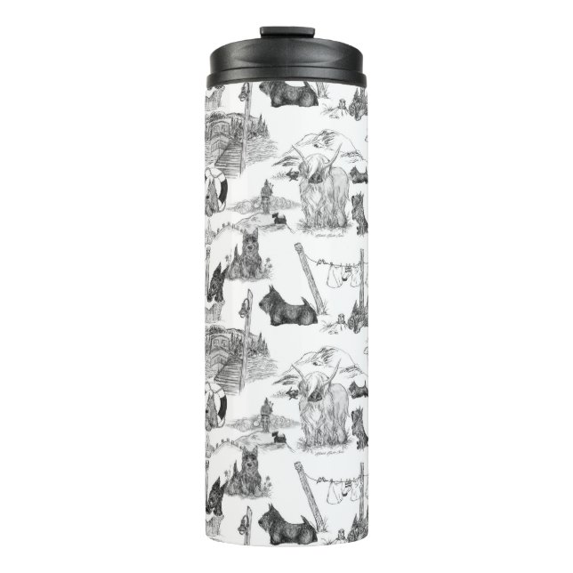 Termo SCOTTISH Terrier Black Toile (Anverso)