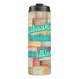 Termo Scrapbooking me recuerda que soy bendecida