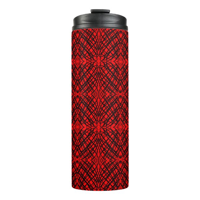Termo Scribe simple | Tejido Espejo | Rojo | (Anverso)