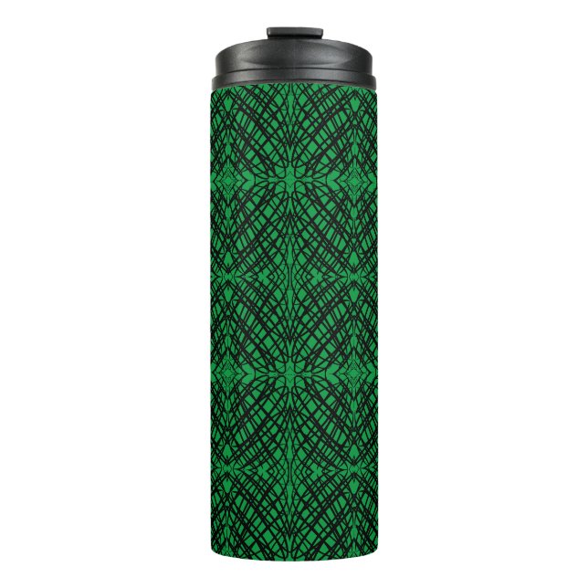 Termo Scribe simple | Tejido Espejo | Verde | (Anverso)