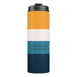 Termo Script Monograma Bloque de color Banda horizontal 