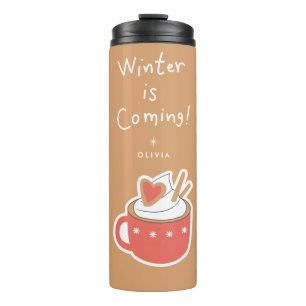 Termo Se acerca el invierno Mug de viaje de vacaciones