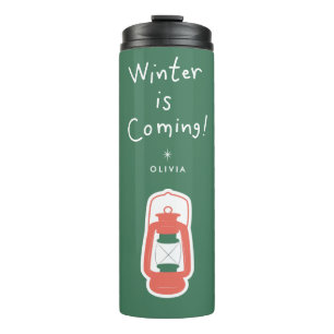 Termo Se acerca el invierno Mug de viaje de vacaciones