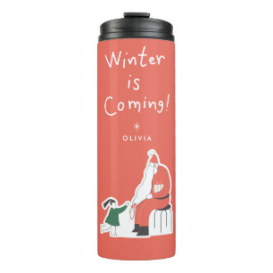 Termo Se acerca el invierno Mug de viaje de vacaciones