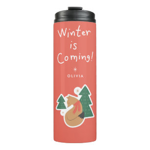 Termo Se acerca el invierno Mug de viaje de vacaciones