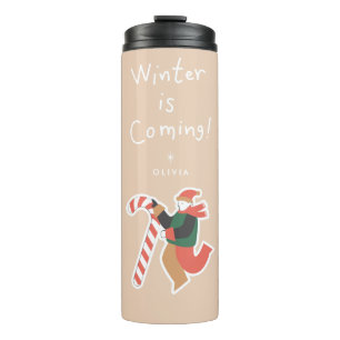 Termo Se acerca el invierno Mug de viaje de vacaciones