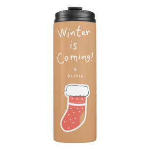 Termo Se acerca el invierno Mug de viaje de vacaciones