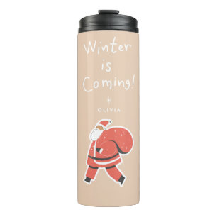 Termo Se acerca el invierno Mug de viaje de vacaciones