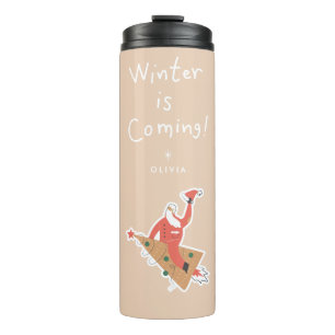 Termo Se acerca el invierno Mug de viaje de vacaciones
