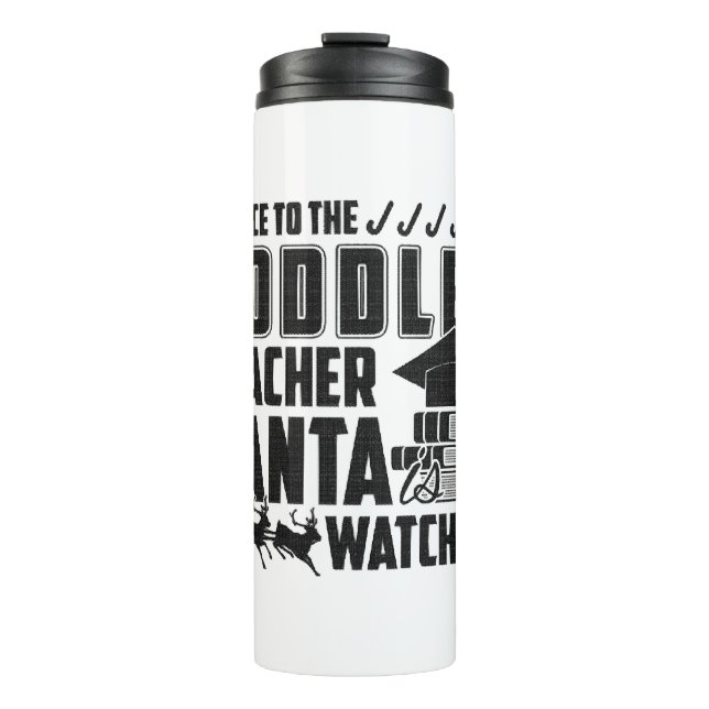 Termo Sé Agradable Con La Camisa De Los Maestros Pequeño (Anverso)