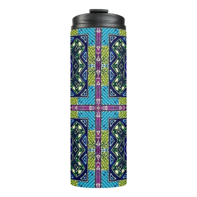 Termo Seamless Aztec Pattern. Ikat Chevron Cloth. Repeat (Anverso)