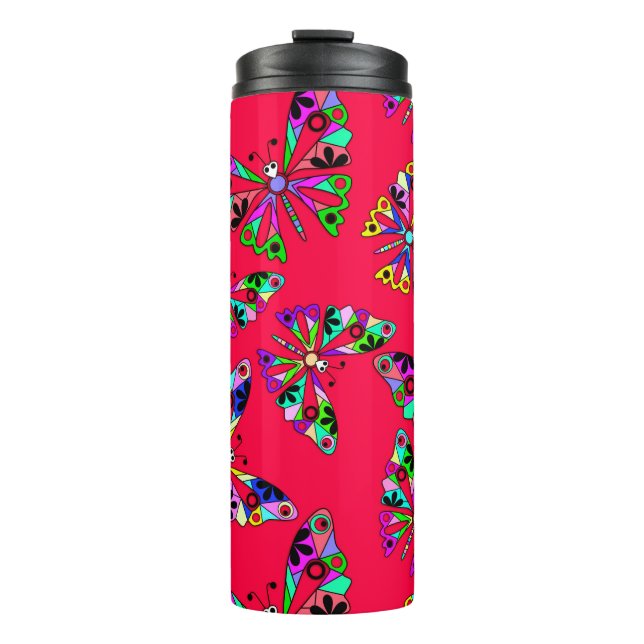 Termo Seamless lindo personalizado brillante patrón mari (Anverso)