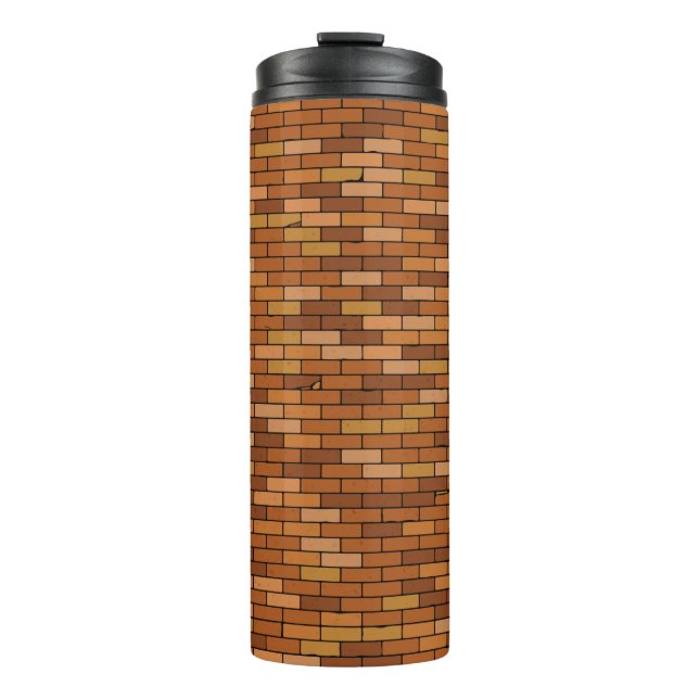 Termo Seamless Old brick wall background with vignette.  (Anverso)