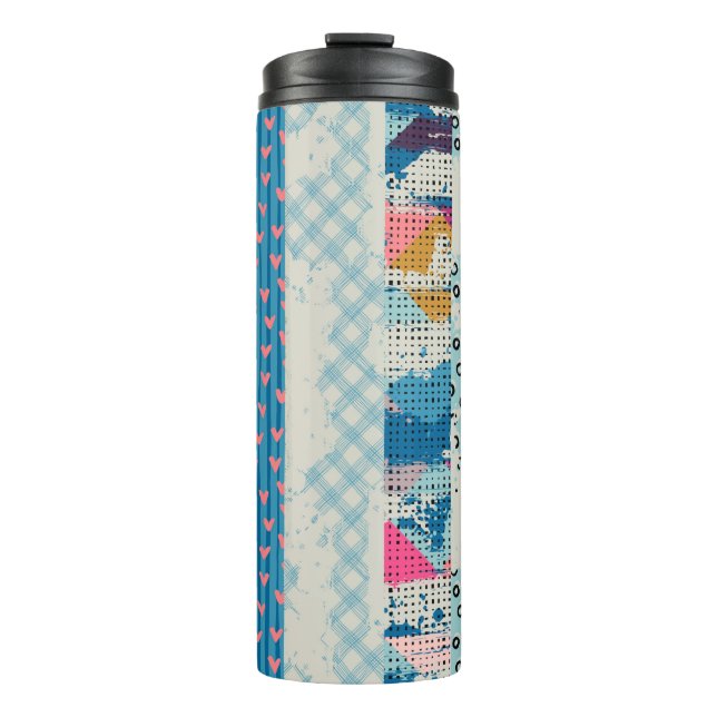 Termo Seamless pattern, patchwork tiles.  (Anverso)