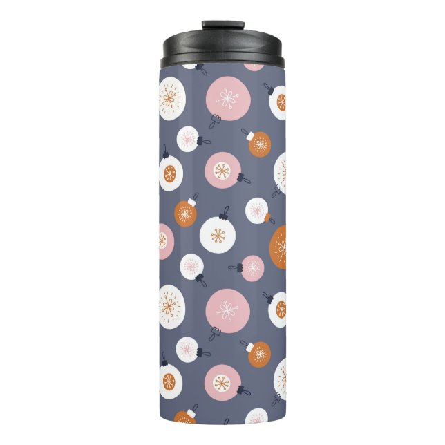 Termo Seamless pattern with Christmas balls on a dark ba (Anverso)