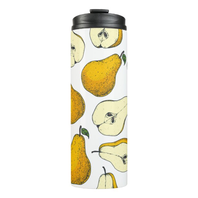 Termo Seamless pattern with pear. Hand drawn pattern bac (Anverso)