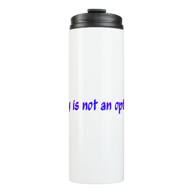 Termo Seco No Es Una Opción Azul Y Rosa (Anverso)