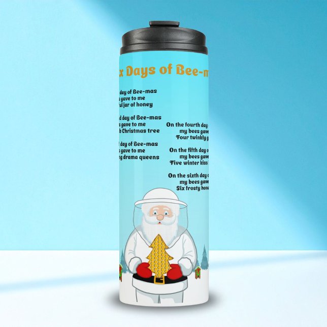 Termo Seis Días de Navidad de Abejas Feliz Navidad para  (Subido por el creador)