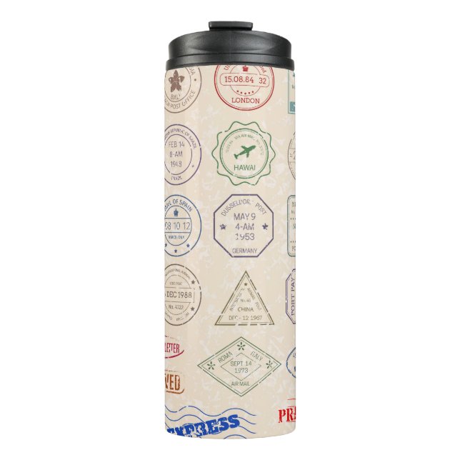 Termo Sellos vintage vintage de franqueo de países  (Anverso)
