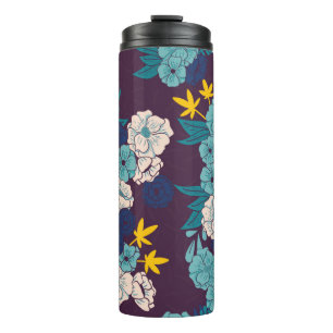 Termo Selva floral con serpientes sin soldadura, trópico