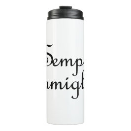 Termo Sempre Famiglia y los colores de la bandera italia