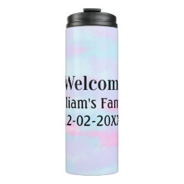 Termo sencillo minimo logotipo de monograma bienvenida p