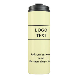 Termo Sencillo y elegante logo personalizado aquí compañ