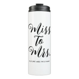 Termo Señorita a Sra Despedida de Soltera Moderna 