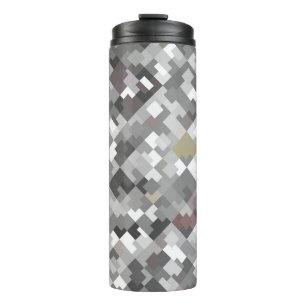 Termo Sensación de fondo gris de mosaico abstracto y bri
