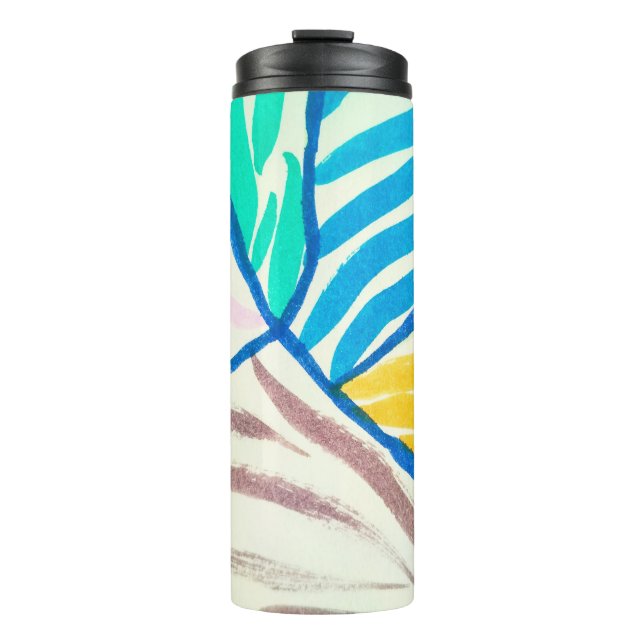 Termo Sensación de hongos rojos o Naranjas sin fin (Anverso)