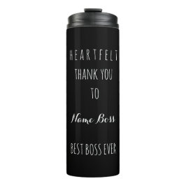 Termo Sentido gracias el mejor blanco siempre negro de