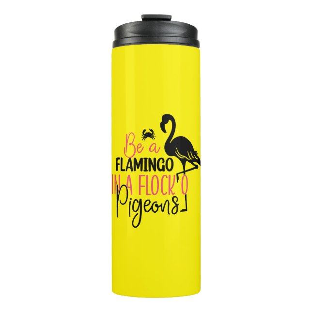 Termo Ser un flamenco en una bandada de palomas (Anverso)