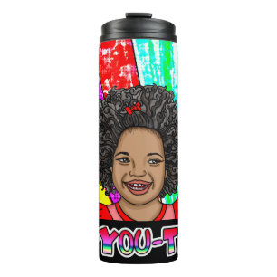 Termo Ser un pequeño Chica africano-estadounidense cansa