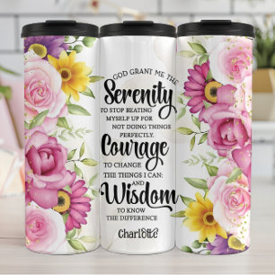 Termo Serenidad, Coraje, Sabiduría Floral