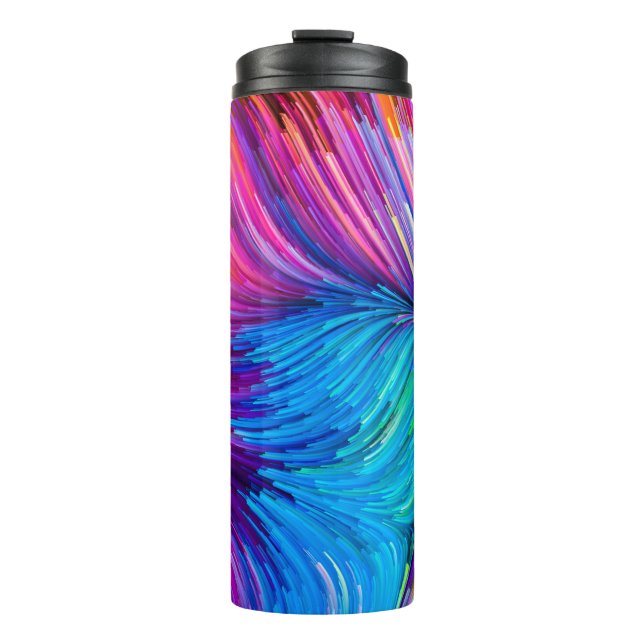 Termo Serie Color In Motion. Diseño abstracto de Fl (Anverso)