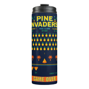 Termo Serie de Juegos Retro de Pine Invaders-Pineapple E
