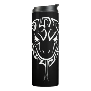 Termo Serpiente Tribal Negra y Blanca