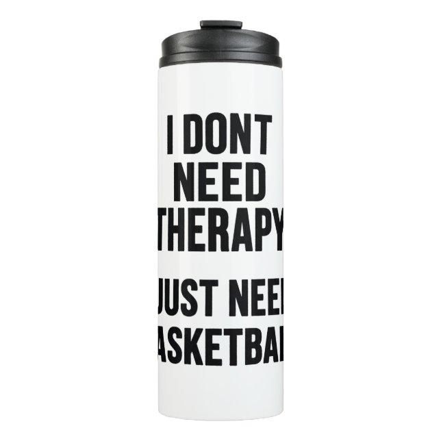 Termo Sesión de Terapia de Baloncesto en Progreso (Anverso)
