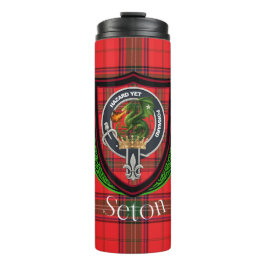 Termo Seton Scottish Clan Tartan & Crest