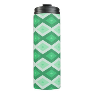 Termo Shades of green diamond pattern