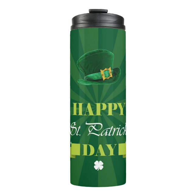 Termo Shamrock and Leprechaun Gorra (Anverso)