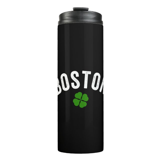 Termo Shamrock irlandés en Boston (Anverso)