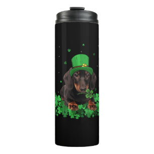 Termo Shamrock irlandés St Patrick's Day Dachshund Guay 
