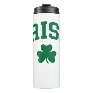 Termo Shamrock St Patricks Día Orgullo irlandés Irlandés