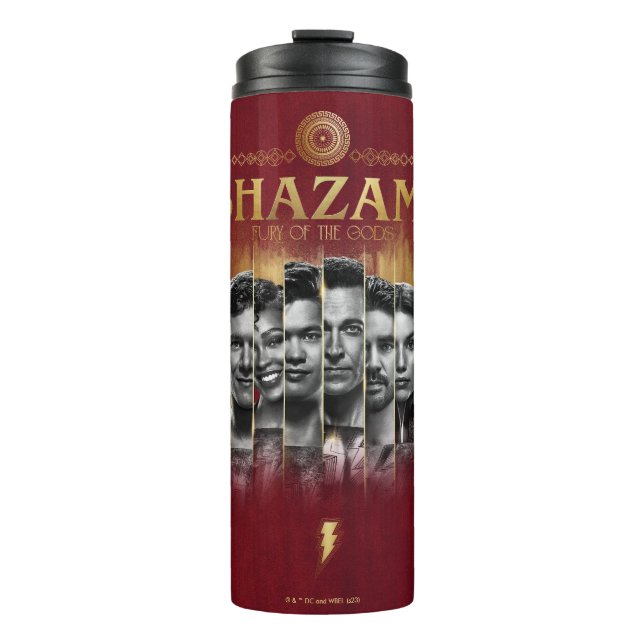 Termo ¡SHAZAM! Furia de los dioses | Barras fotográficas (Anverso)