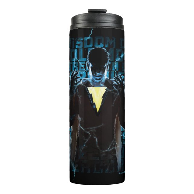 Termo ¡SHAZAM! | Shazam & Abilities Lightning Typography (Anverso)