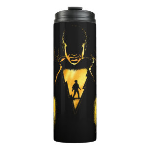 Termo ¡SHAZAM!   Shazam y Billy Lightning Silhouette