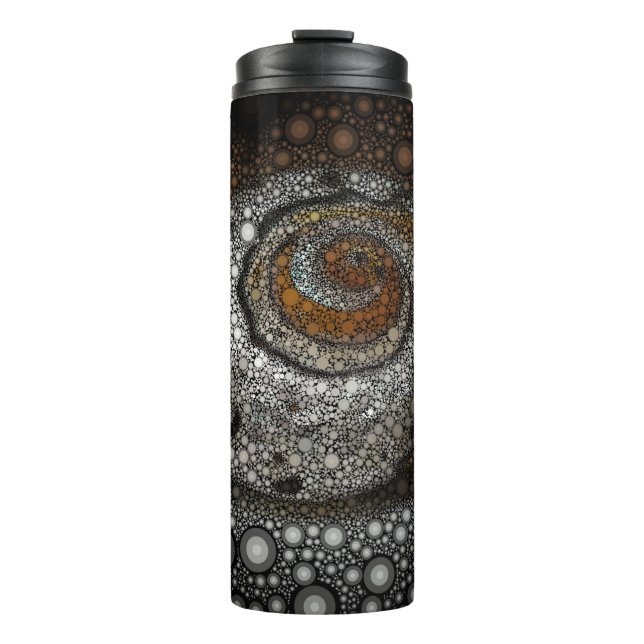 Termo Shell de espiral de mosaico circular (Anverso)
