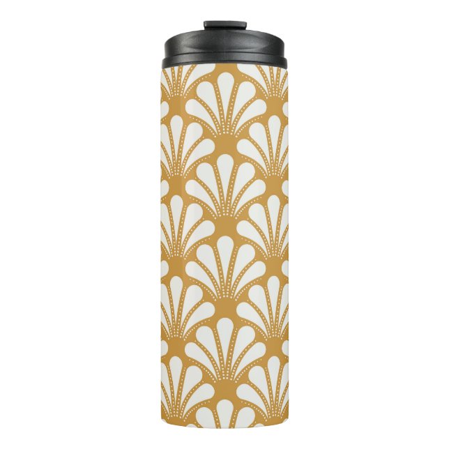 Termo Shell de mar geométrico Art Deco (Anverso)