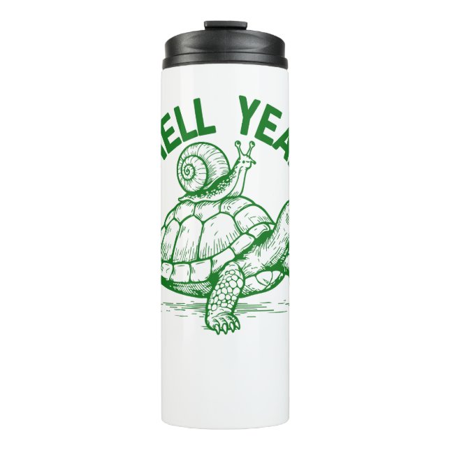 Termo Shell Yeah Turtle Snowden (Anverso)